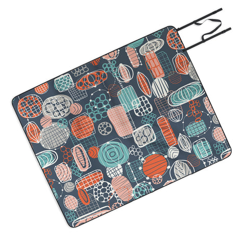 Jenean Morrison Retro Future Picnic Blanket