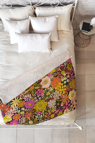 Jenean Morrison Romantic Hello Fleece Throw Blanket