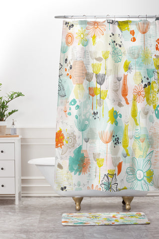 Jenean Morrison Rooftop Garden Shower Curtain And Mat