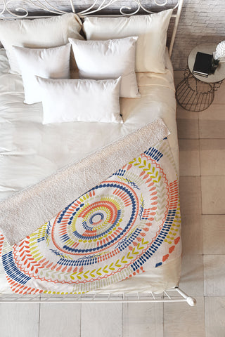 Jenean Morrison Room Service Fleece Throw Blanket