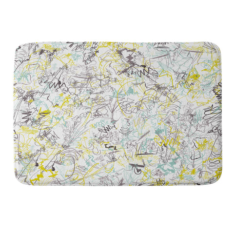 Jenean Morrison Scribble Day Memory Foam Bath Mat