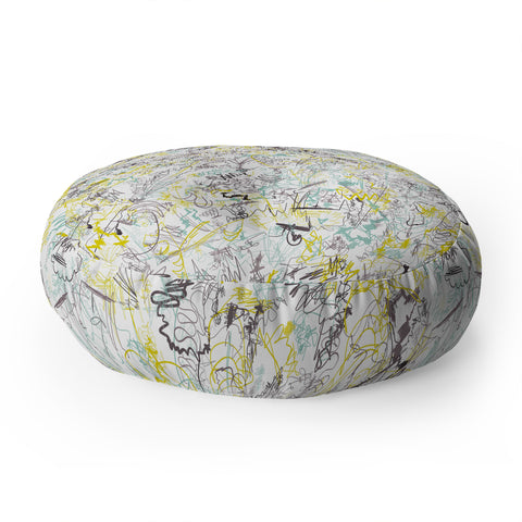 Jenean Morrison Scribble Day Floor Pillow Round