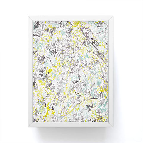 Jenean Morrison Scribble Day Framed Mini Art Print