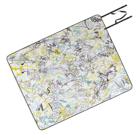 Jenean Morrison Scribble Day Picnic Blanket