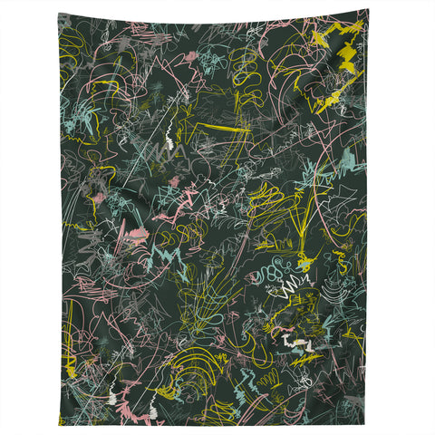 Jenean Morrison Scribble Night Tapestry