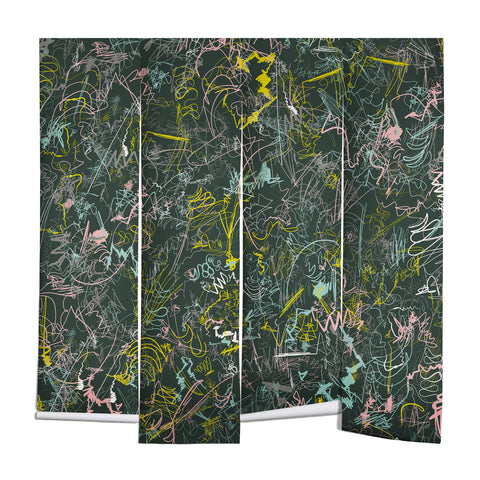 Jenean Morrison Scribble Night Wall Mural