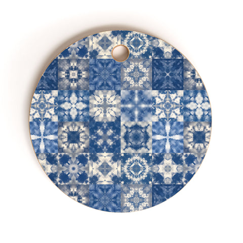 Jenean Morrison Shibori Skies Cutting Board Round