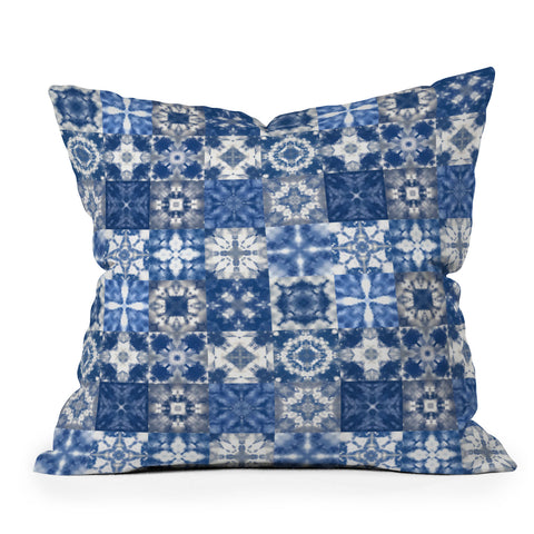 Jenean Morrison Shibori Skies Throw Pillow