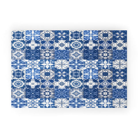 Jenean Morrison Shibori Skies Welcome Mat
