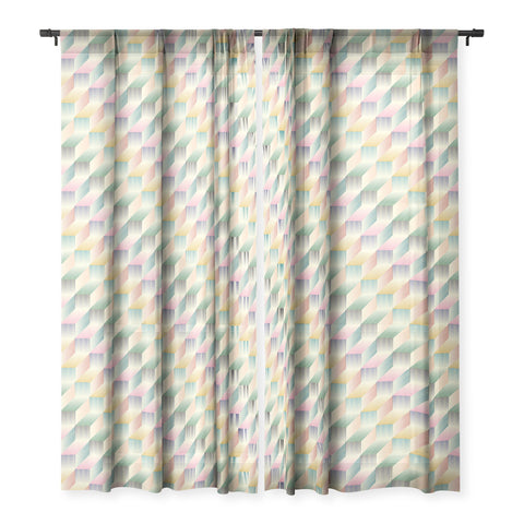 Jenean Morrison Stairstep Sheer Window Curtain