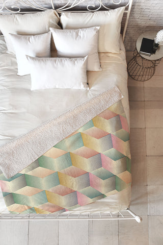 Jenean Morrison Stairstep Fleece Throw Blanket