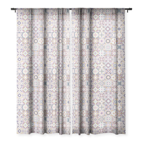 Jenean Morrison Starlight Cinema Tiles Sheer Window Curtain