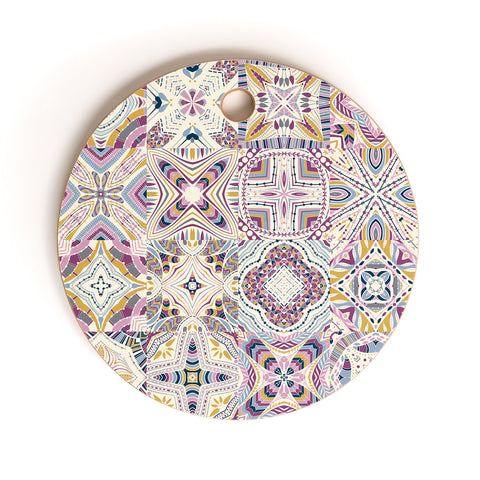 Jenean Morrison Starlight Cinema Tiles Cutting Board Round