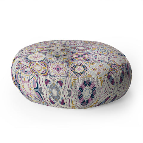 Jenean Morrison Starlight Cinema Tiles Floor Pillow Round