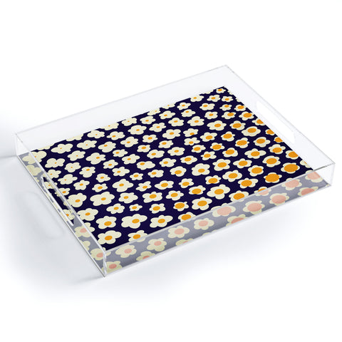 Jenean Morrison Sunny Side Floral Acrylic Tray
