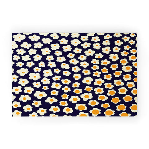 Jenean Morrison Sunny Side Floral Welcome Mat
