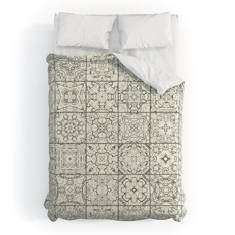 Jenean Morrison Tangled Tiles Duvet Cover