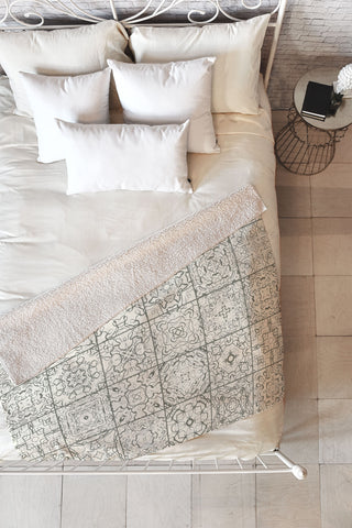 Jenean Morrison Tangled Tiles Fleece Throw Blanket