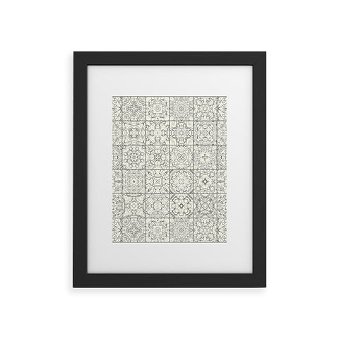 Jenean Morrison Tangled Tiles Framed Art Print