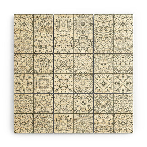 Jenean Morrison Tangled Tiles Wood Wall Mural