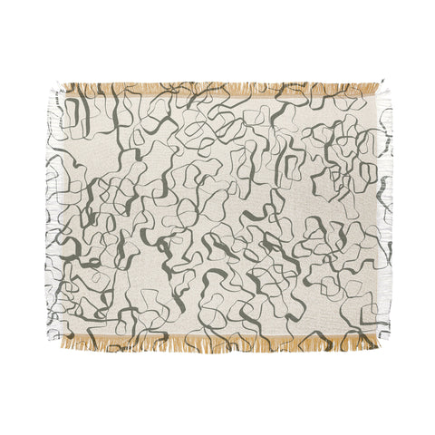 Jenean Morrison Tangles II Throw Blanket