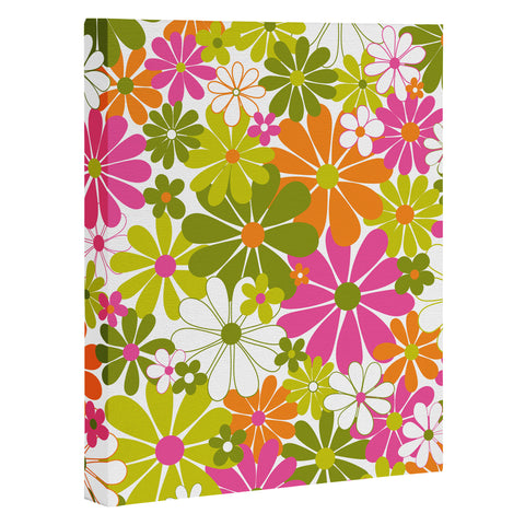 Jenean Morrison The Garden Isle Bright Pink Art Canvas