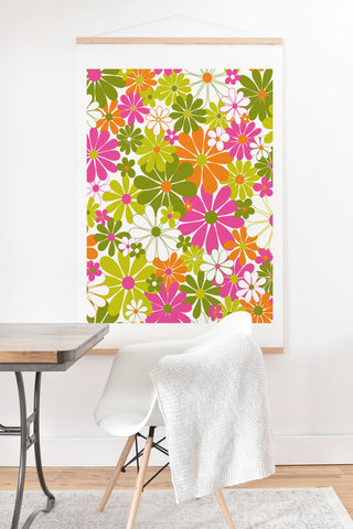 Jenean Morrison The Garden Isle Bright Pink Art Print And Hanger