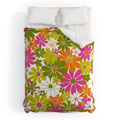 Jenean Morrison The Garden Isle Bright Pink Comforter