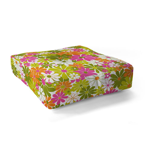 Jenean Morrison The Garden Isle Bright Pink Floor Pillow Square