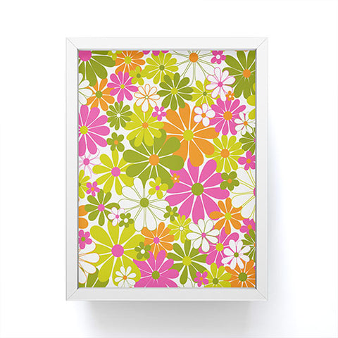 Jenean Morrison The Garden Isle Bright Pink Framed Mini Art Print