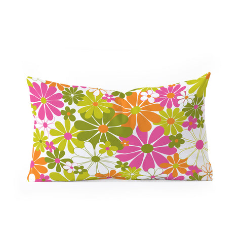 Jenean Morrison The Garden Isle Bright Pink Oblong Throw Pillow