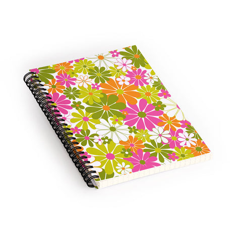 Jenean Morrison The Garden Isle Bright Pink Spiral Notebook