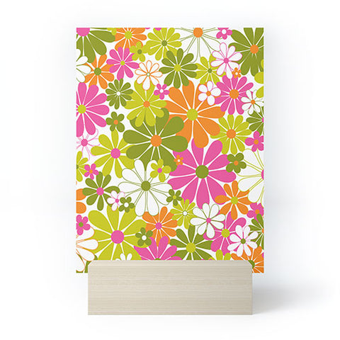 Jenean Morrison The Garden Isle Bright Pink Mini Art Print