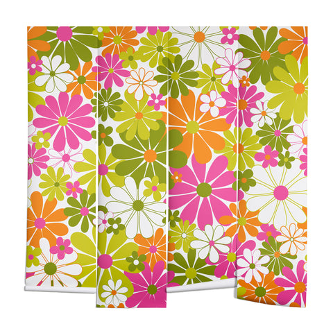 Jenean Morrison The Garden Isle Bright Pink Wall Mural