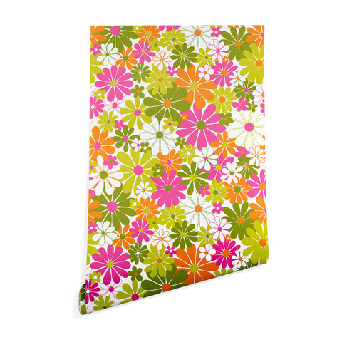 Jenean Morrison The Garden Isle Bright Pink Wallpaper