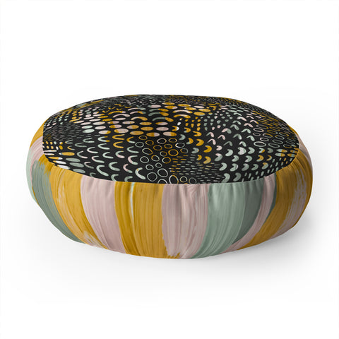 Jenean Morrison Thought Process Floor Pillow Round
