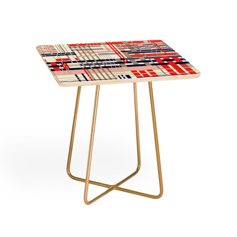 Jenean Morrison Thread Count Red Side Table