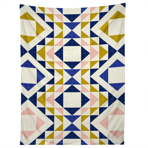 Jenean Morrison Top Stitched Quilt Blue Tapestry