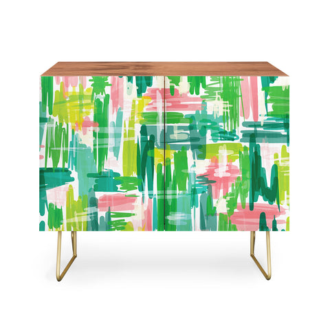 Jenean Morrison Tropical Abstract Credenza
