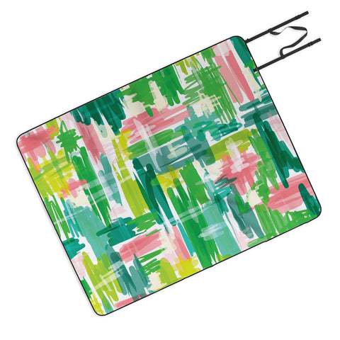 Jenean Morrison Tropical Abstract Picnic Blanket