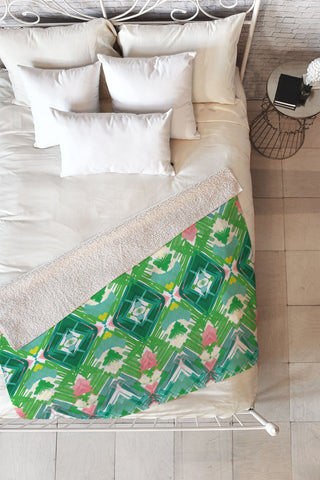 Jenean Morrison Tropical Holiday Fleece Throw Blanket