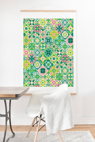 Jenean Morrison Tropical Tiles Art Print And Hanger
