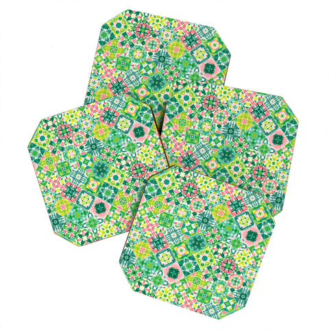Jenean Morrison Tropical Tiles Coaster Set