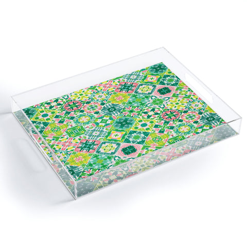 Jenean Morrison Tropical Tiles Acrylic Tray