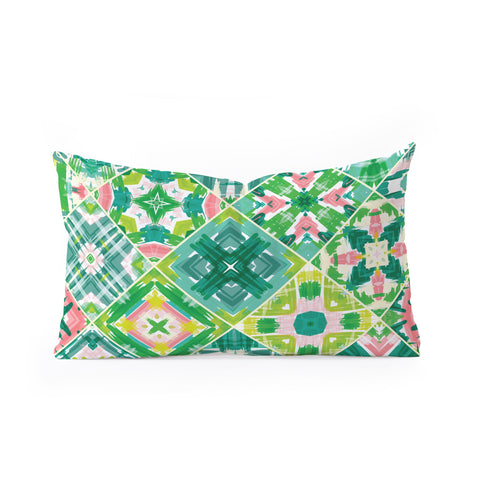 Jenean Morrison Tropical Tiles Oblong Throw Pillow