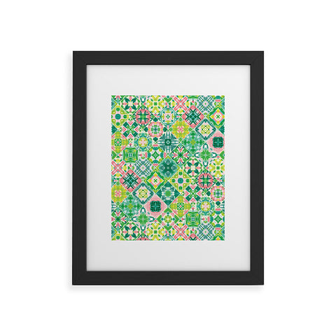 Jenean Morrison Tropical Tiles Framed Art Print