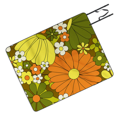 Jenean Morrison Vintage Pillowcase Green Picnic Blanket