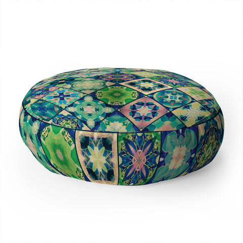 Jenean Morrison Waiting for the Dawn Blue Floor Pillow Round