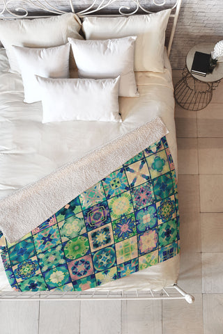 Jenean Morrison Waiting for the Dawn Blue Fleece Throw Blanket