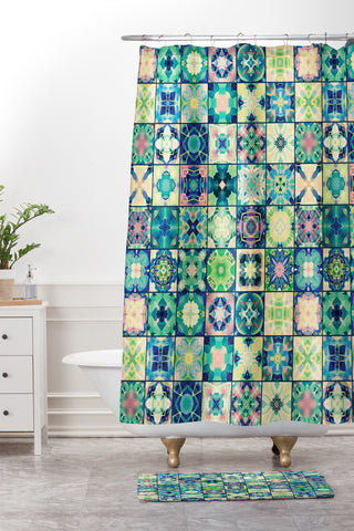 Jenean Morrison Waiting for the Dawn Blue Shower Curtain And Mat